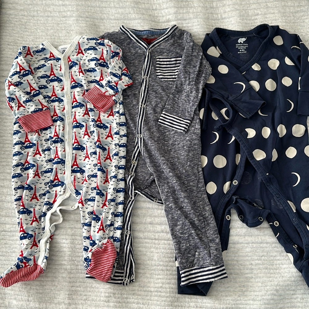 Baby boy (6M) set of 3 onesies
